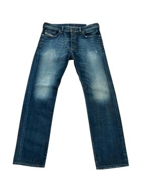 Diesel Mens Jeans 34x32 Blue Larkee  Regular Relaxed Blue